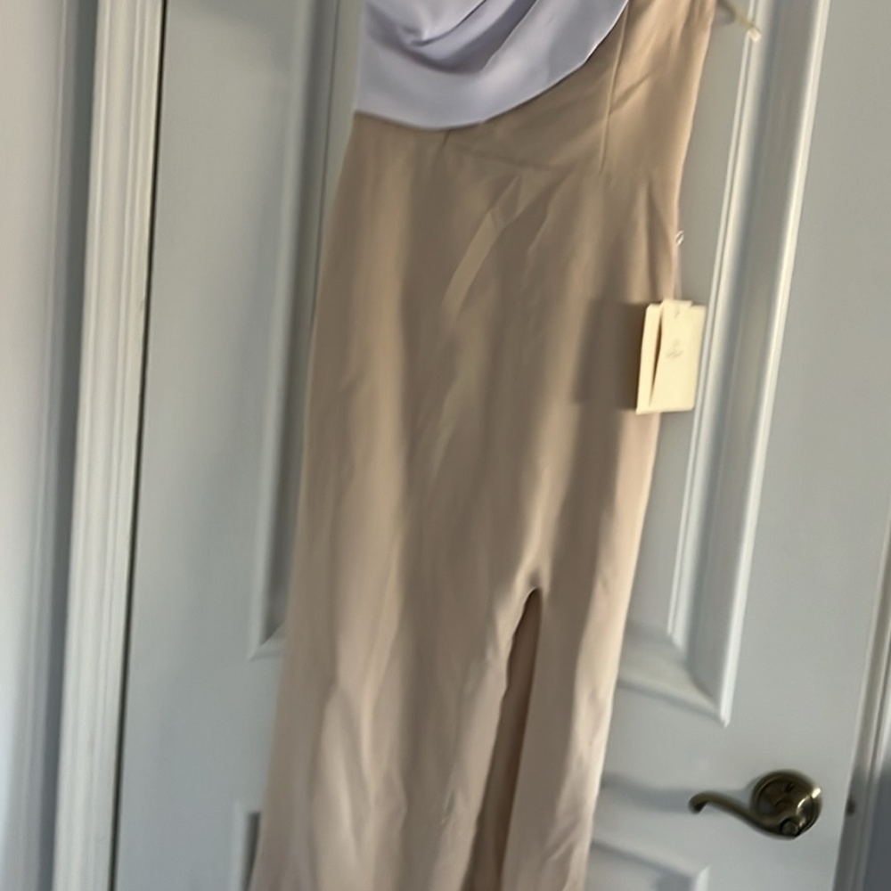 Sz O champagne formal dress